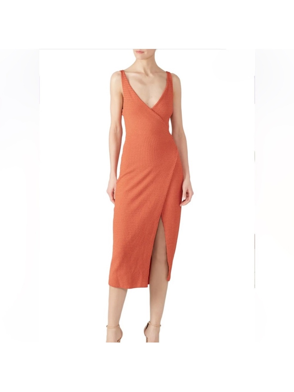 The Jetset Diaries - Orange Wrap Dress